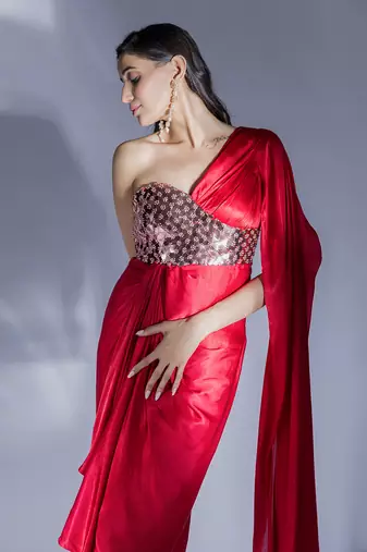 Red dress set