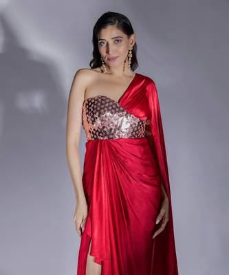 Red dress set 4