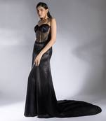 black gown