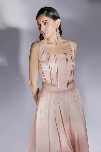Peac pink pant set