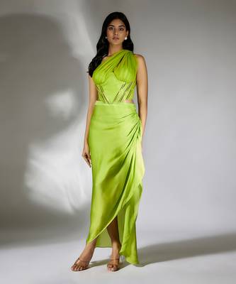 Green skirt set 1