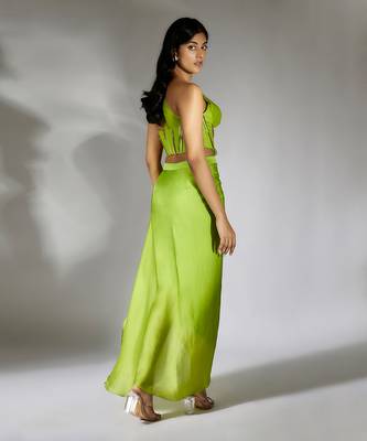 Green skirt set 2