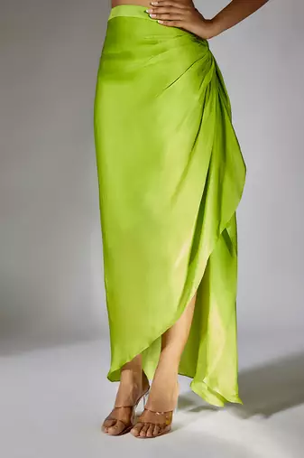 Green skirt set