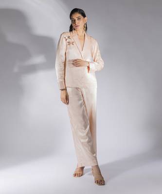 Peach pink pant set 1