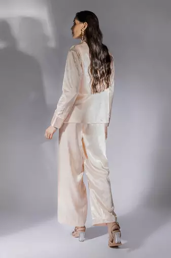 Peach pink pant set