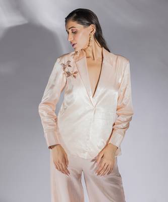 Peach pink pant set 4
