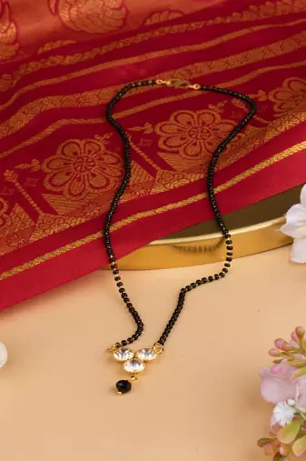 Minimal Gold Tone Mangalsutra