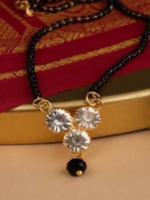 Minimal Gold Tone Mangalsutra 1