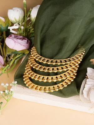 Traditional South Indian Gold Plated-Plated Bangles Set 3