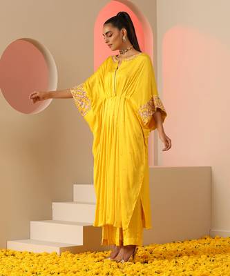 Yellow kaftan/ co-ord set 3