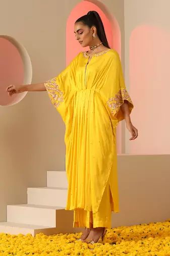 Yellow kaftan/ co-ord set