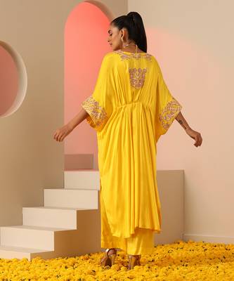 Yellow kaftan/ co-ord set 4