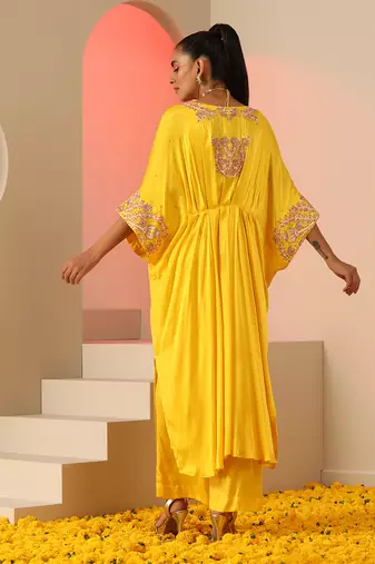 Yellow kaftan/ co-ord set