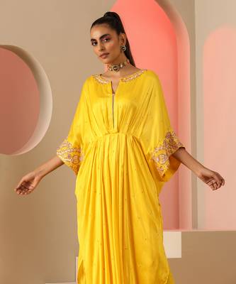Yellow kaftan/ co-ord set 5