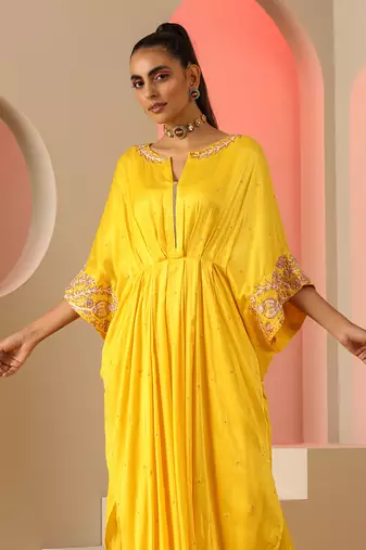 Yellow kaftan/ co-ord set