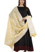 DesiButik Silk Dupatta with Zari Work 36*102 inches