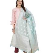 DesiButik Silk Dupatta with Zari Work 36*102 inches