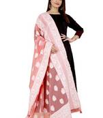 DesiButik Silk Dupatta with Zari Work 36*102 inches