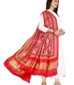 DesiButik Silk Dupatta with Zari Work 36*102 inches