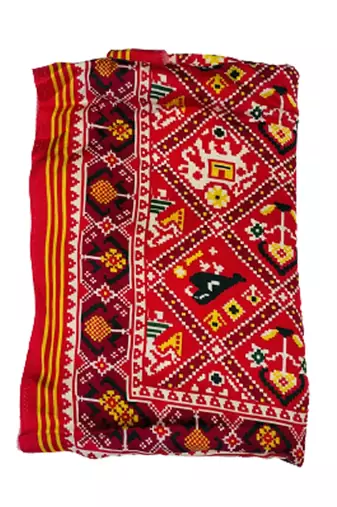 DesiButik Silk Dupatta with Zari Work 36*102 inches