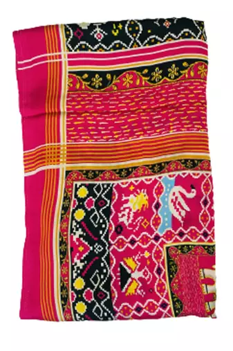 DesiButik Silk Dupatta with Zari Work 36*102 inches
