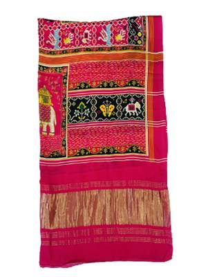 DesiButik Silk Dupatta with Zari Work 36*102 inches 4