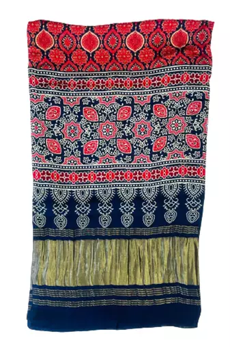 DesiButik Silk Dupatta with Zari Work 36*102 inches