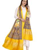 DesiButik Silk Dupatta with Zari Work 36*102 inches