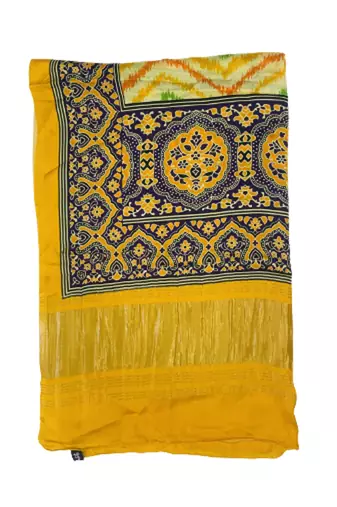 DesiButik Silk Dupatta with Zari Work 36*102 inches