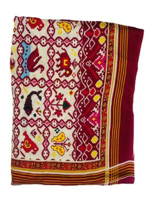 DesiButik Silk Dupatta with Zari Work 36*102 inches 3
