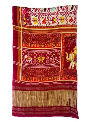 DesiButik Silk Dupatta with Zari Work 36*102 inches 4