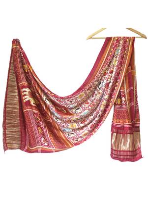 DesiButik Silk Dupatta with Zari Work 36*102 inches 5