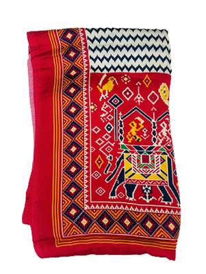 DesiButik Silk Dupatta with Zari Work 36*102 inches 3