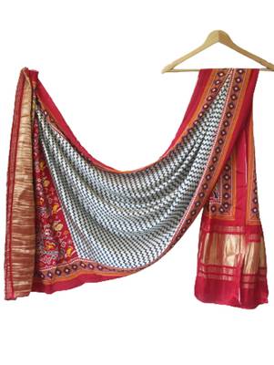 DesiButik Silk Dupatta with Zari Work 36*102 inches 5