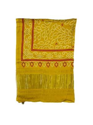 DesiButik Silk Dupatta with Zari Work 36*102 inches 3