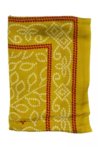 DesiButik Silk Dupatta with Zari Work 36*102 inches