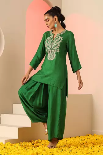 Green  kurta set