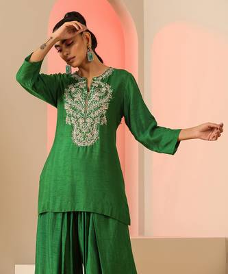 Green  kurta set 3