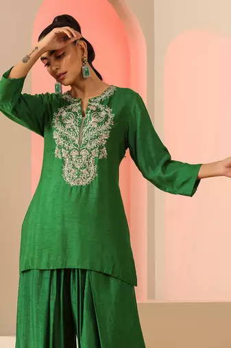 Green  kurta set
