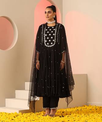 Black  kurta set 1