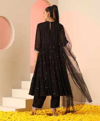 Black  kurta set 5