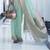 Kimisha women's mint green silk woven saree with unstitched blouse piece