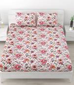 Set of two 100% cotton  double bedsheets with 4 pillow covers (90x108 inch)