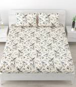 Set of two 100% cotton  double bedsheets with 4 pillow covers (90x108 inch)