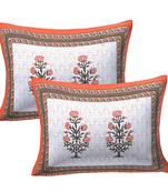 Set of two premium 100% cotton  double bedsheets with 4 pillow covers (90x100 inch)