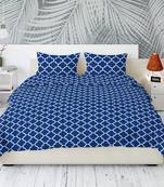 Set of two 100% cotton double bedsheets with 4 pillow covers (90x100 inch)