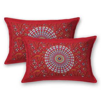 Set of two 100% cotton double bedsheets with 4 pillow covers (90x100 inch) 3