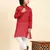 Maroon Printed Cotton Printed Kurta Pajama Set for Boys Ethnic Wear