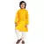 Yellow Printed Cotton Printed Kurta Pajama Set for Boys Ethnic Wear