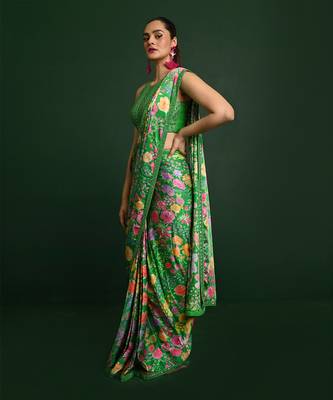 Zahra satin saree 3